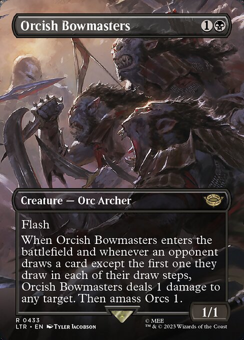 BORDERLESS Orcish Bowmasters #433  - Rare Lord of the Rings: Tales of Middle-Earth