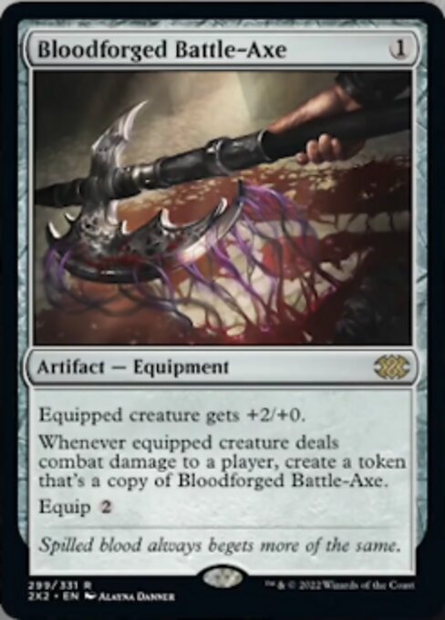 Bloodforged Battle-Axe 299 /331 - Rare Double Masters 2022