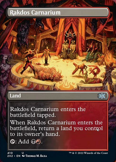 BORDERLESS Rakdos Carnarium 410# - Uncommon Double Masters 2022