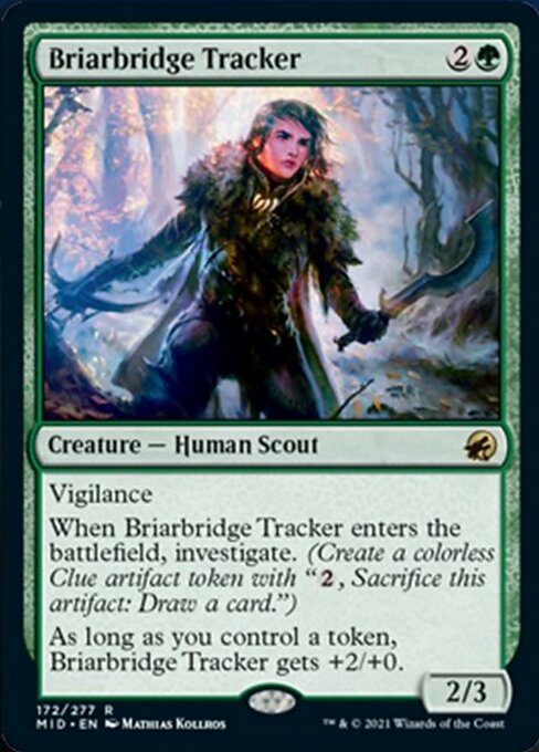 Foil Briarbridge Tracker 172/277 Rare - Midnight Hunt Cherry Collectables Foil Briarbridge Tracker 172/277 Rare - Midnight Hunt Cherry Collectables