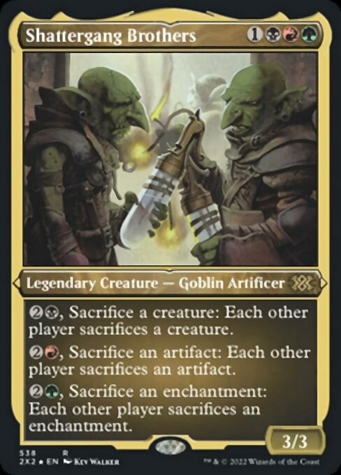 ETCHED FOIL Shattergang Brothers 538# - Rare Double Masters 2022