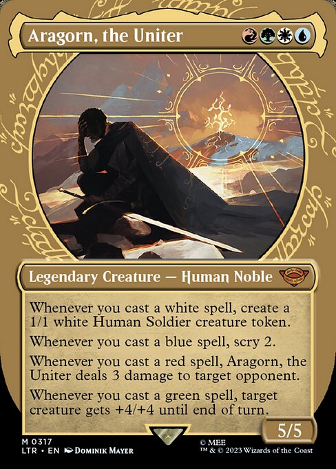 SHOWCASE Aragorn, the Uniter #317  - Mythic Lord of the Rings: Tales of Middle-Earth