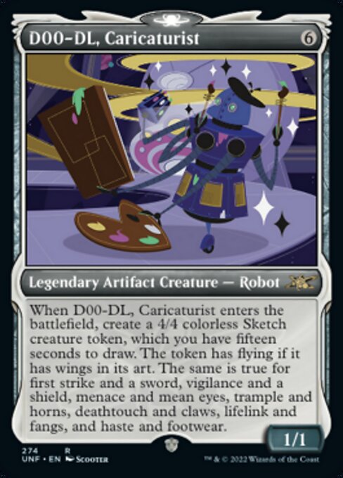 FOIL SHOWCASE D00-DL, Caricaturist #274 - Rare Unfinity