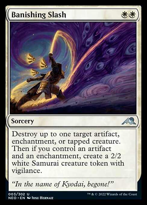 Banishing Slash 3/302 -  Kamigawa Neon Dynasty UNCLE