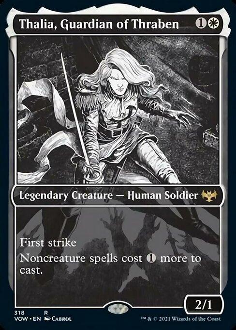 Foil Showcase Thalia Guardian Of Thraben - No 318 Rare Crimson Vow