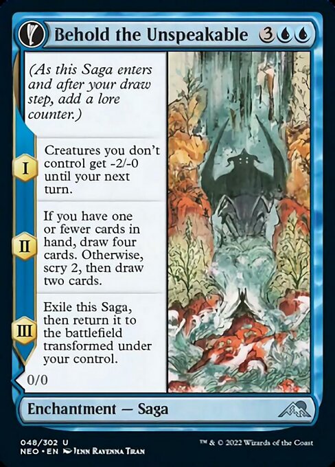 Behold the Unspeakable // Vision of the Unspeakable 48/302 -  Kamigawa Neon Dynasty UNCLE