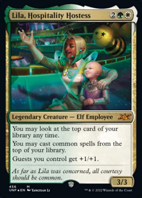 GALAXY FOIL Lila, Hospitality Hostess #456 - Mythic Unfinity