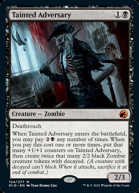 124Tainted Adversary 124/277 Mythic - Midnight Hunt