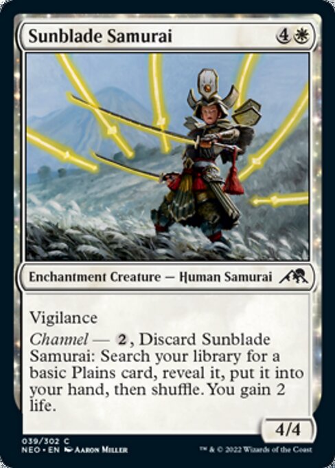 Sunblade Samurai 39/302 -  Kamigawa Neon Dynasty CONNN