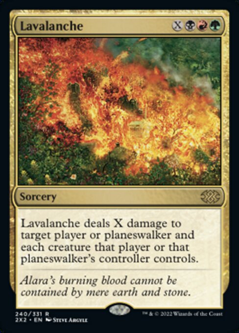 Lavalanche 240 /331 - Rare Double Masters 2022