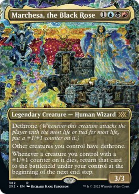 BORDERLESS Marchesa, the Black Rose 382# - Rare Double Masters 2022