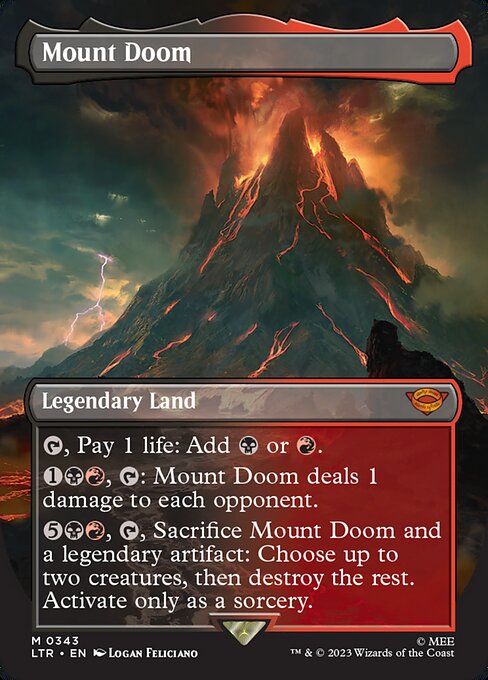 BORDERLESS Mount Doom #343  - Mythic Lord of the Rings: Tales of Middle-Earth