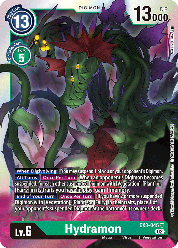 Hydramon EX3-045 - Super Rare EX03 Draconic Roar