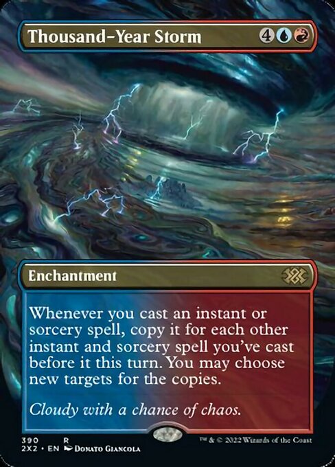 BORDERLESS Thousand-Year Storm 390# - Rare Double Masters 2022