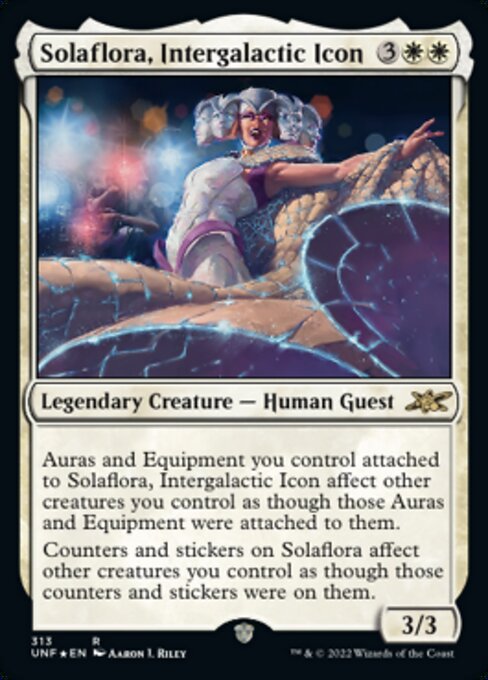 GALAXY FOIL Solaflora, Intergalactic Icon #313 - Rare Unfinity