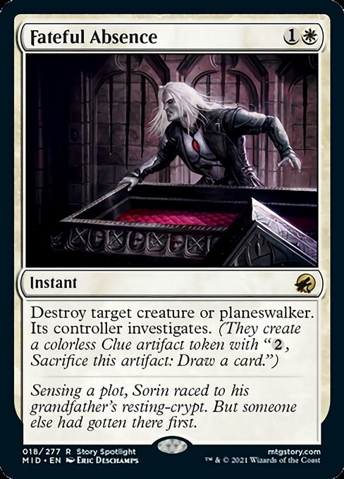 18Fateful Absence 18/277 Rare - Midnight Hunt