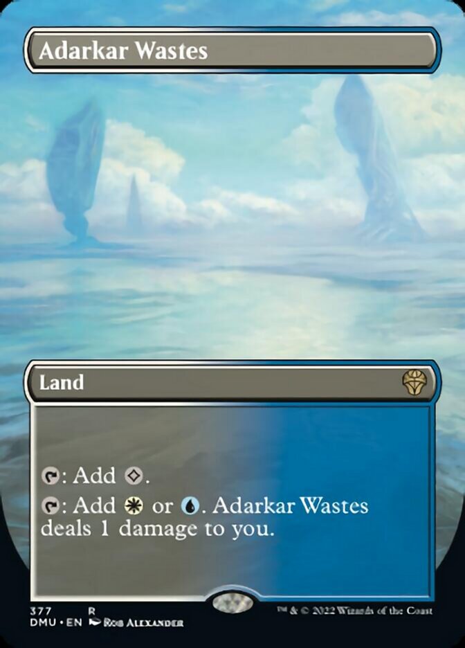 Adarkar Wastes - 377# - Rare - BORDERLESS 