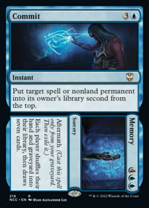 Commit // Memory #216 -  New Capenna Commander
