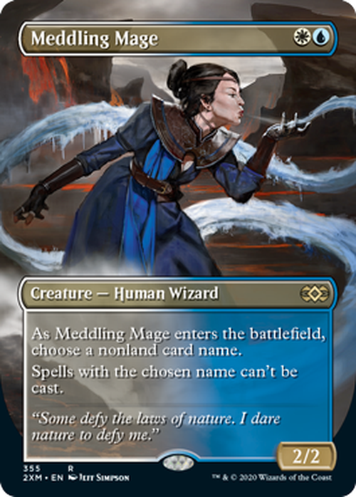 BORDERLESS - Meddling Mage 355 - Double Masters-Cherry Collectables
