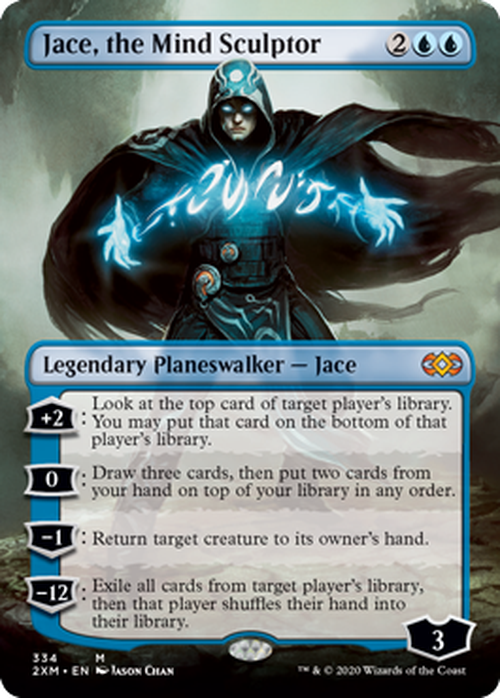 FOIL BORDERLESS - Jace the Mind Sculptor 334 - Double Masters-Cherry Collectables