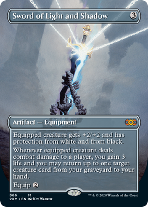 FOIL BORDERLESS - Sword of Light and Shadow 366 - Double Masters-Cherry Collectables