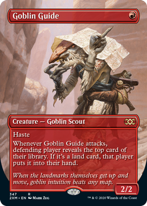 FOIL BORDERLESS - Goblin Guide 347 - Double Masters-Cherry Collectables