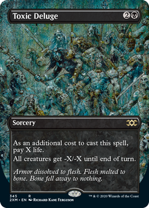 FOIL BORDERLESS - Toxic Deluge 345 - Double Masters-Cherry Collectables