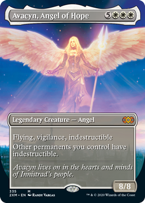 FOIL BORDERLESS - Avacyn, Angel of Hope 335 - Double Masters-Cherry Collectables