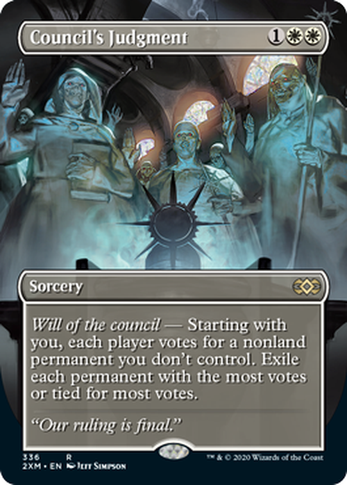 FOIL BORDERLESS - Council's Judgment 336 - Double Masters-Cherry Collectables