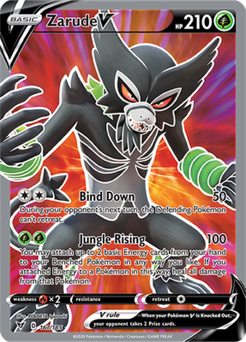 Zarude V - 167/185 - FULL ART Ultra Rare - Vivid Voltage-Cherry Collectables