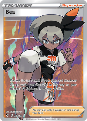 Bea - 180/185 - FULL ART Ultra Rare - Vivid Voltage-Cherry Collectables