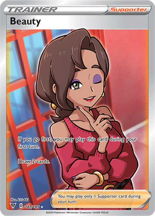 Beauty - 181/185 - FULL ART Ultra Rare - Vivid Voltage-Cherry Collectables