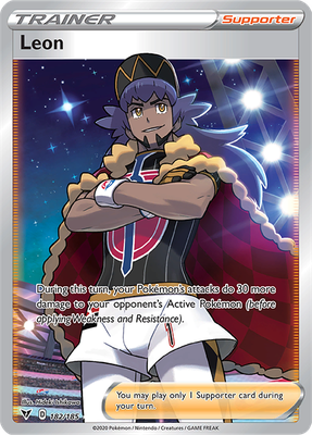 Leon - 182/185 - FULL ART Ultra Rare - Vivid Voltage-Cherry Collectables