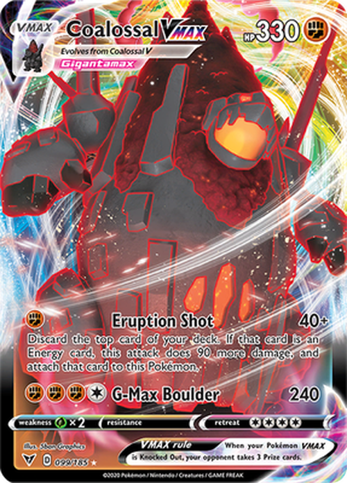 Coalossal VMAX - 099/185 - Ultra Rare - Vivid Voltage-Cherry Collectables
