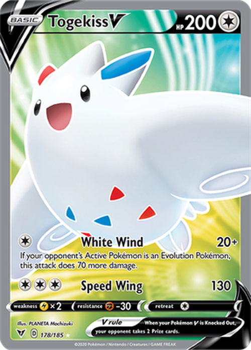 Togekiss V - 178/185 - FULL ART Ultra Rare - Vivid Voltage-Cherry Collectables