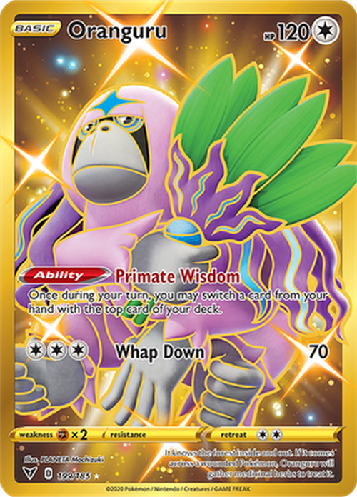 Oranguru - 199/185 - SECRET RARE - Vivid Voltage-Cherry Collectables