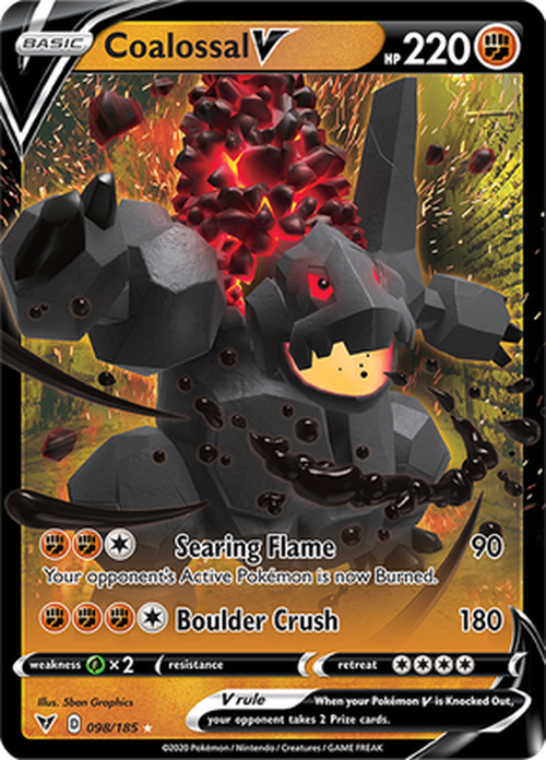 Coalossal V - 098/185 - Ultra Rare - Vivid Voltage-Cherry Collectables
