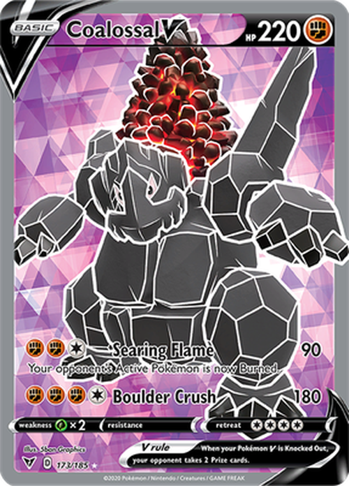 Coalossal V - 173/185 - FULL ART Ultra Rare - Vivid Voltage-Cherry Collectables