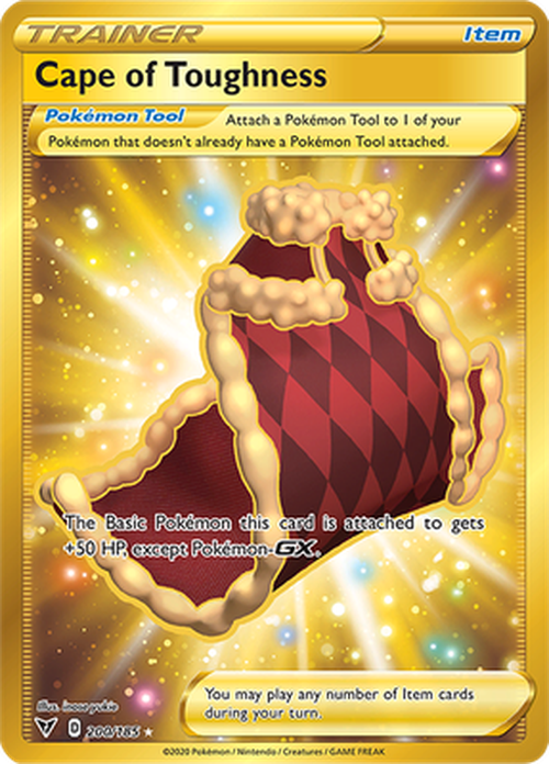Cape of Toughness - 200/185 - SECRET RARE - Vivid Voltage-Cherry Collectables