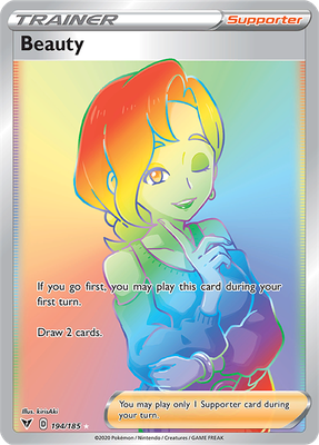 Beauty - 194/185 - HYPER RARE - Vivid Voltage-Cherry Collectables