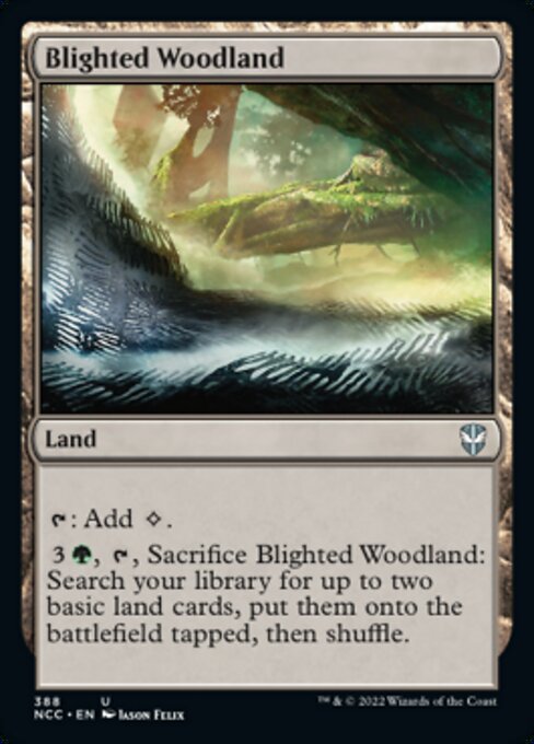 Blighted Woodland #388 -  New Capenna Commander