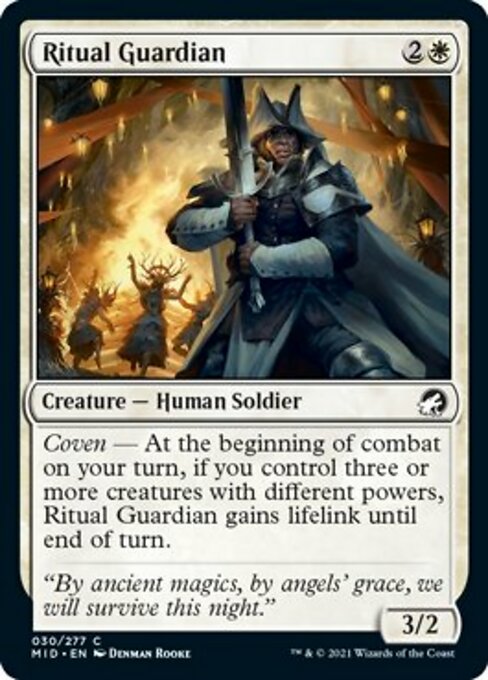 30Ritual Guardian 30/277 Common - Midnight Hunt