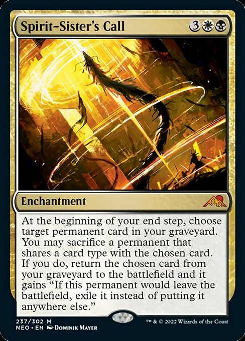 Spirit-Sister's Call 237/302 -  Kamigawa Neon Dynasty MYTH