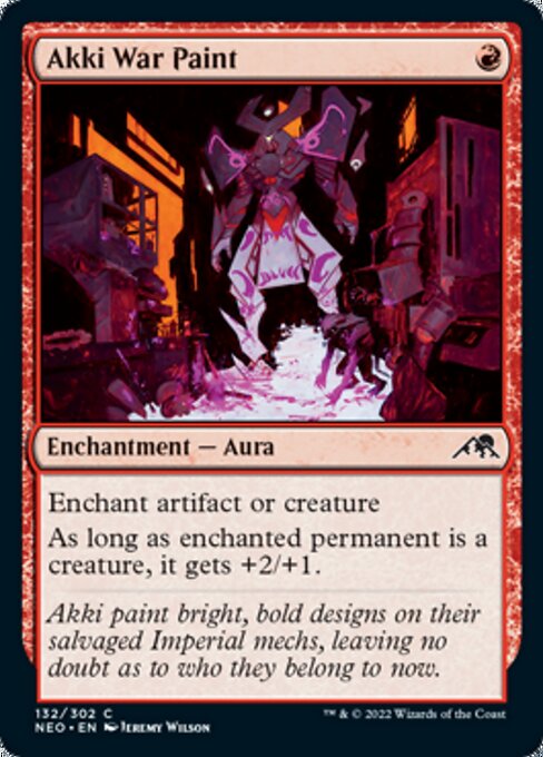 Akki War Paint 132/302 -  Kamigawa Neon Dynasty CONNN
