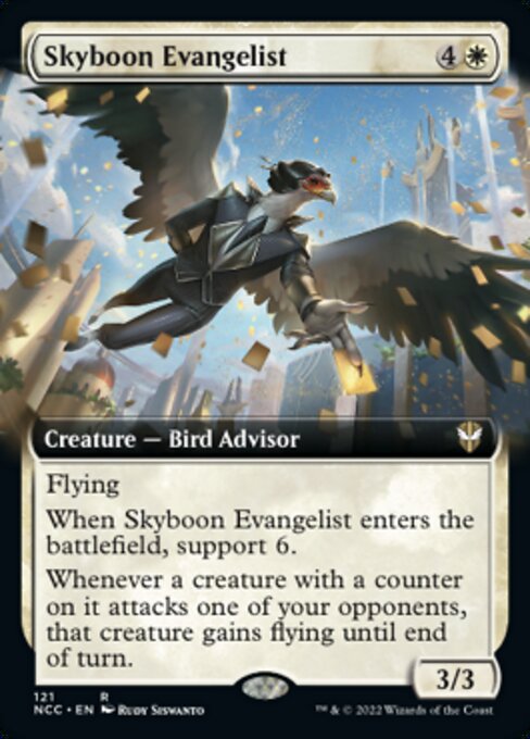 EXTENDED Skyboon Evangelist #121 -  New Capenna Commander