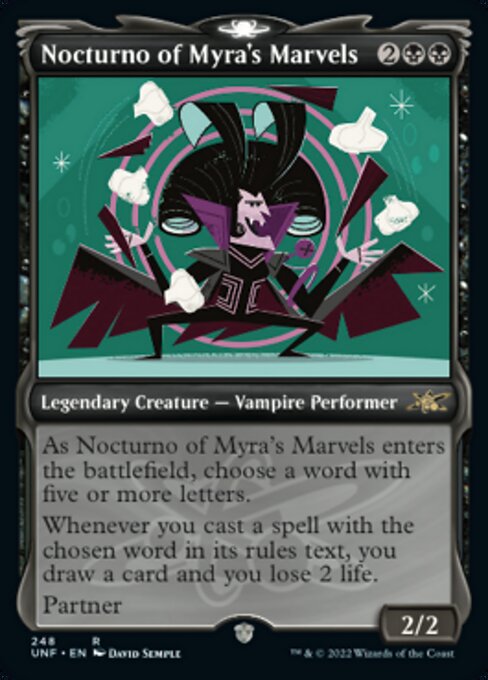 FOIL SHOWCASE Nocturno of Myra's Marvels #248 - Rare Unfinity