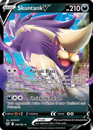 Skuntank V - 108/195 - Ultra Rare Silver Tempest