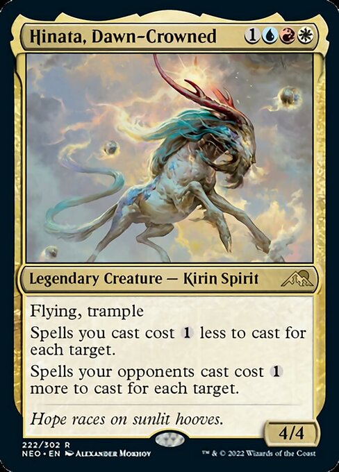 Hinata, Dawn-Crowned 222/302 -  Kamigawa Neon Dynasty RARE