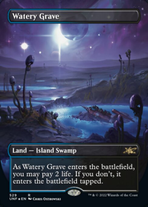 GALAXY FOIL  Watery Grave #529 - Rare Unfinity