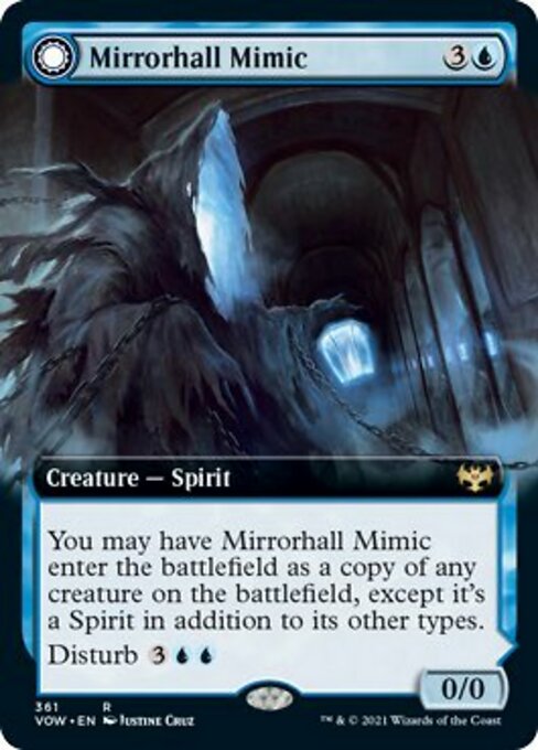 Extended Mirrorhall Mimic // Ghastly Mimicry - 361 - Rare Crimson Vow